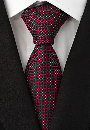 Adulove Men's Necktie Classic Silk Tie Woven Jacquard Neck Ties 6 PCS - Image 4
