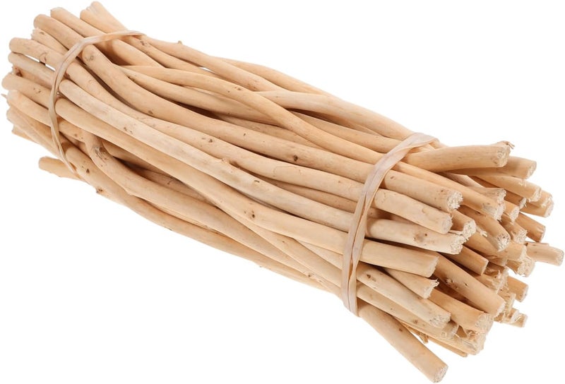 Healifty 50pcs Natural Wood Twigs Sticks for Crafting and Decor Small Driftwood Branches Long Versatile DIY Project Materials Unique Rustic Wood for Photo Props and Home Crafts - Image 1