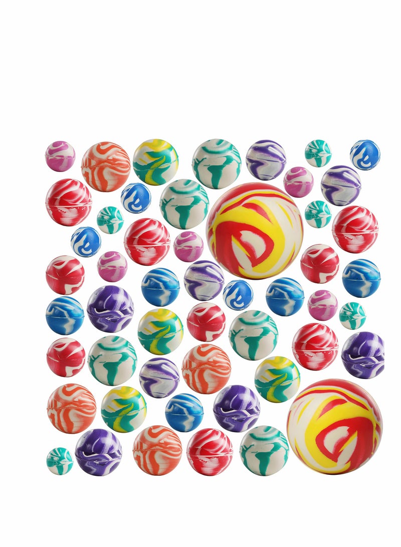 KASTWAVE Super Bouncy Balls, Toys Bounce Ball Party Favors, 50 Assorted Sizes Bulk Set, Partys, Vending Machines, Toy, Prizes and Birthday Gifts for Boys Girls Ages 3+ Years Old - Image 1