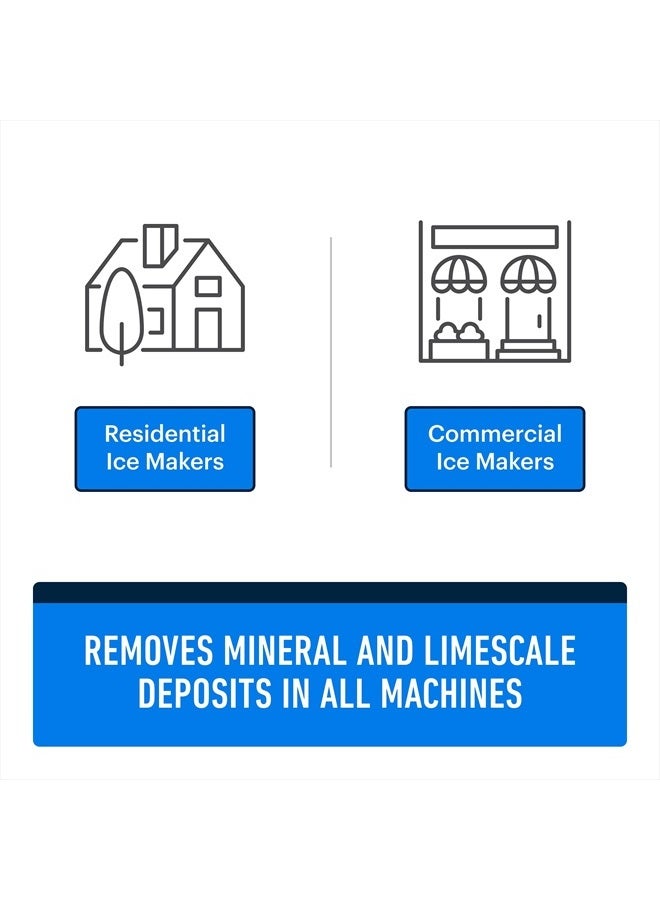 Essential Values Ice Machine Cleaner 16 fl oz, Nickel Safe Descaler | Ice Maker Cleaner Compatible with: Whirlpool 4396808, Manitowac, Ice-O-Matic, Scotsman, Follett & more! - Made in USA - Image 3