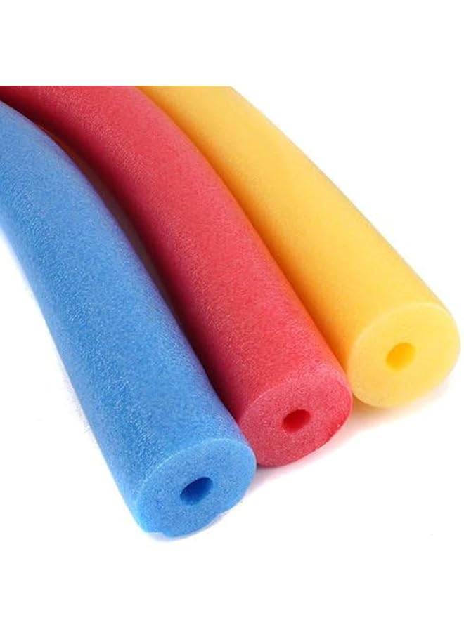 DeloPik Colorful Pool Noodles Foam Swim Noodles Hollow Swimming Pool Noodle Bulk Bright Pool Noodles Floats Heavy Duty For Swimming Floating Craft Projects Padding Bumper .. - Image 1