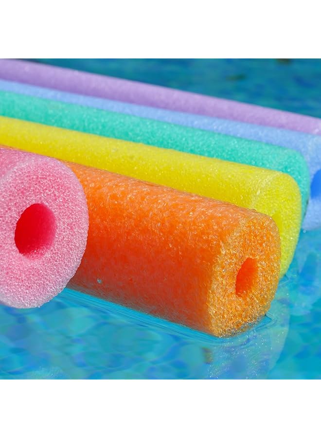 DeloPik Colorful Pool Noodles Foam Swim Noodles Hollow Swimming Pool Noodle Bulk Bright Pool Noodles Floats Heavy Duty For Swimming Floating Craft Projects Padding Bumper .. - Image 5