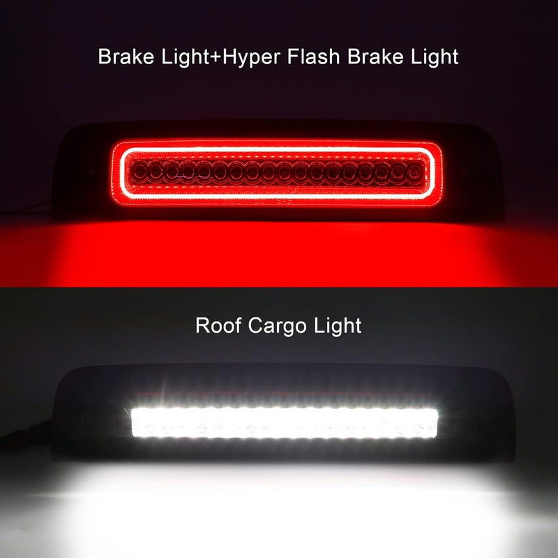 Mynoway Red Lens LED 3rd Third Brake Light Replacement for Ram Pickup Trucks 2009-2018 - Image 2