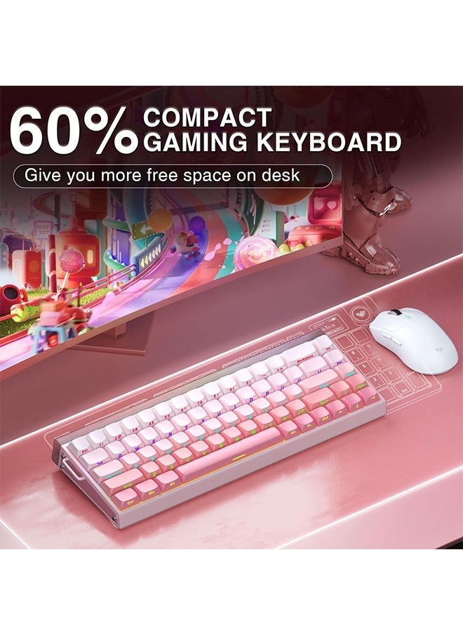 AULA HERO 68 HE 60% Gaming Keyboard Wired, Hall Effect Magnetic Switch Keyboard with Adjustable Actuation, Rapid Trigger Mode, 8K Hz Polling Rate, 0.125ms Latency,Side Printed PBT Keycaps, RGB Backlit