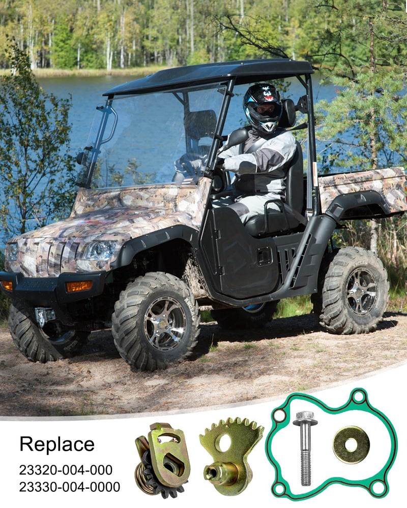 ULZOZN Gearshift Fan Gear Set Driven for Massimo MSU Hisun UTV Coleman Bighorn Challenger Axis 500 700 - Image 2