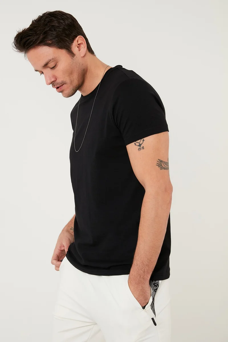 Buratti Cotton Slim Fit Crew Neck T Shirt Men's T Shirt 59020001