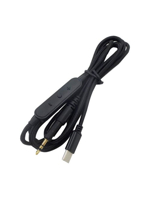 For M40X / ATH-M50X / M60X / M70X TYPE-C/USB-C Audio Headphone Cable, Style:, Color: Wire Control Version