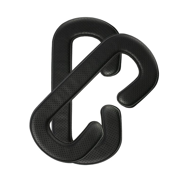 SATINIOR 4 Pack 11 mm Pu Leather Foam Face Replacement Face Cover Pad Memory Foam Compatible with Headset, Accessories, Black - Image 4