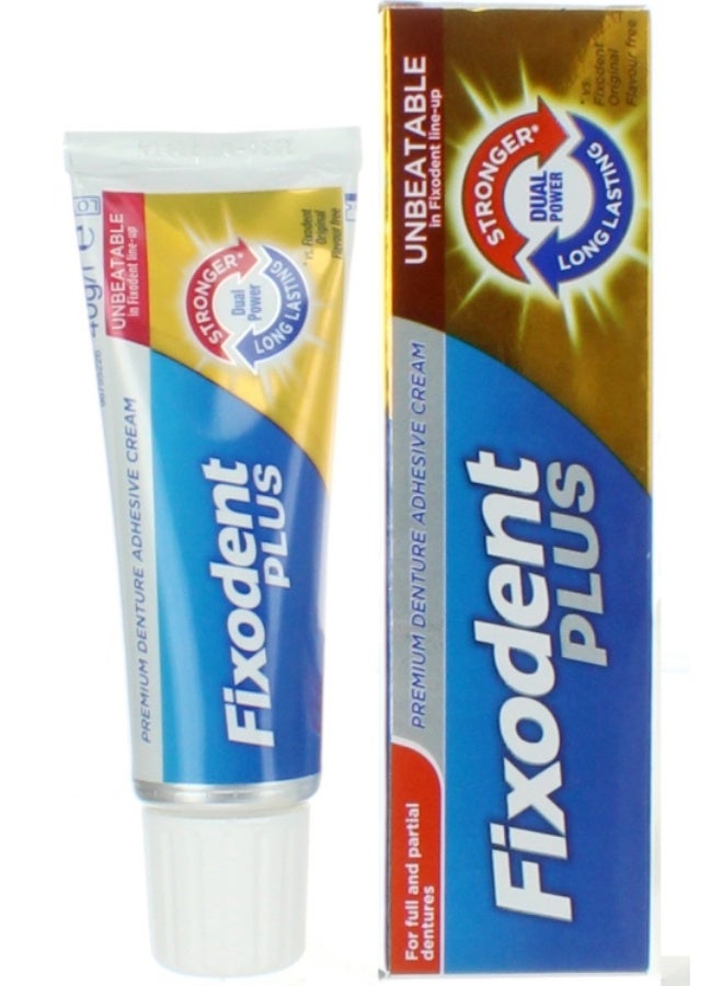 فكسودينت بلس فيكسودينت بلس كريم لتثبيت أطقم الأسنان بثبات متقدم بنكهة النعناع الخفيف – 40 جرام