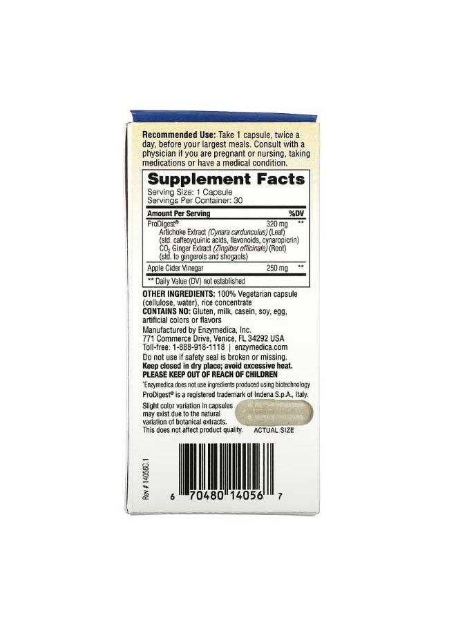 ENZYMEDICA Gut Motility Digestive Transport Support 30 Capsules  - Image 2