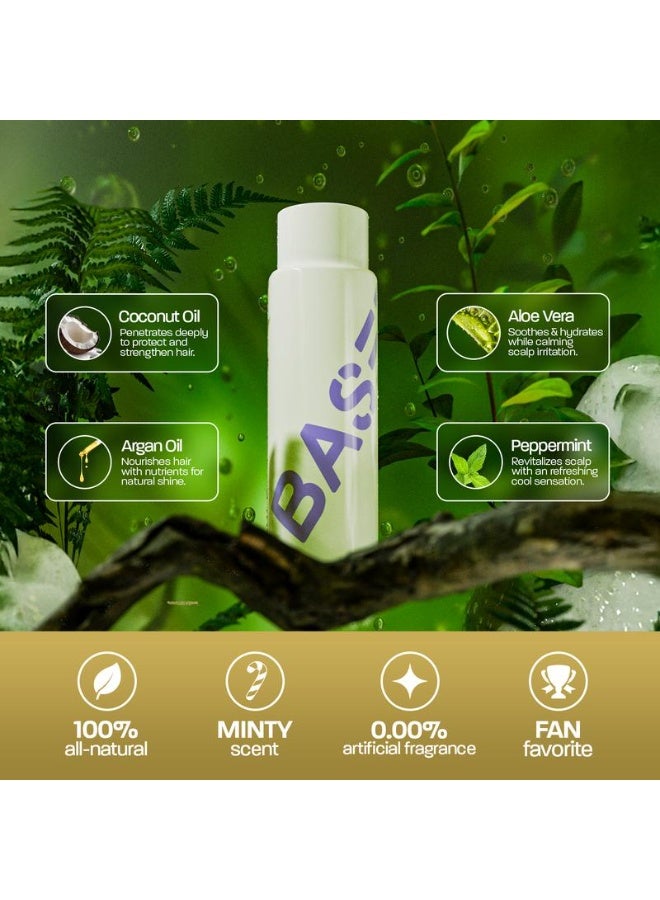 بيزد بودي وركسبيزد بودي وركس BASED Hydrating Conditioner with Aloe Vera, Peppermint Oil, u0026 Coconut Oil, Cleansing Conditioner for Men, No Sulfates, Parabens or Phthalates, Quality Hair Care, 250ml Bottle (Pack of 1) - Image 4