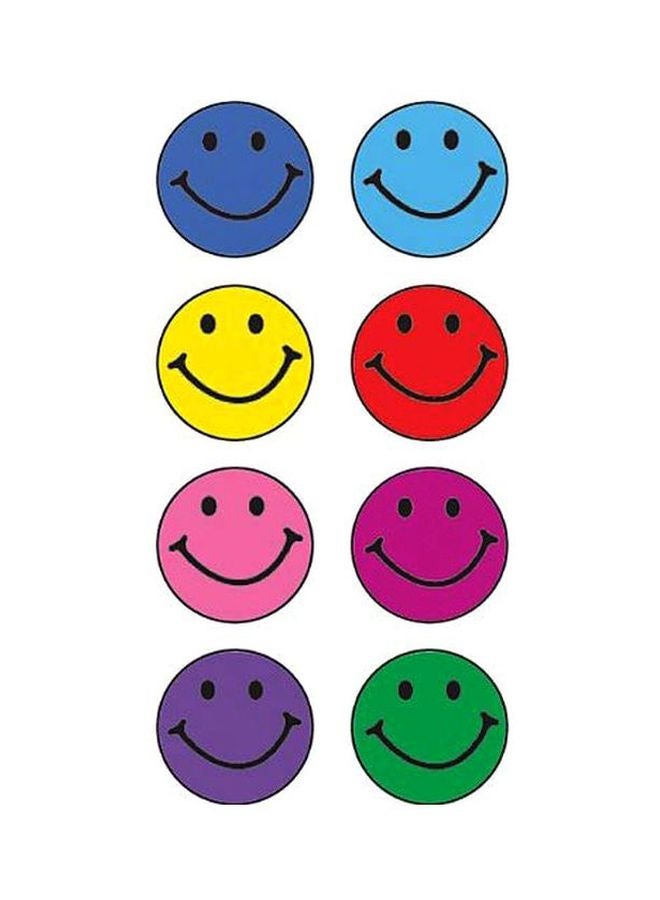 تيتشر كرييتد ريسورسيز مجموعة ملصقات هابي فيس مكونة من 528 قطعة طراز 1236