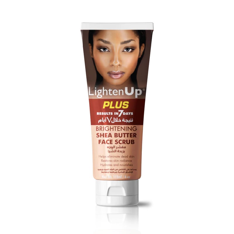 OMIC LightenUp Brightening Face Wash 4 fl oz 118 ml Face Scrub Exfoliator Natural Shower Gel with Coconut Oil Papaya Shea Butter for All Skin Types