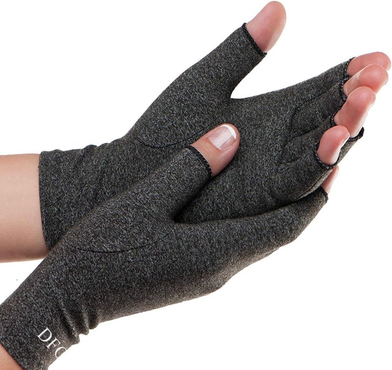 Dr. Frederick's Original Dr. Frederickâ€™s Original Arthritis Compression Gloves for Women & Men - Doctor-Developed Fingerless Hand Support for Arthritis Pain, Carpal Tunnel, Swelling & Poor Circulation - Everyday Wear - XLarge - Image 1