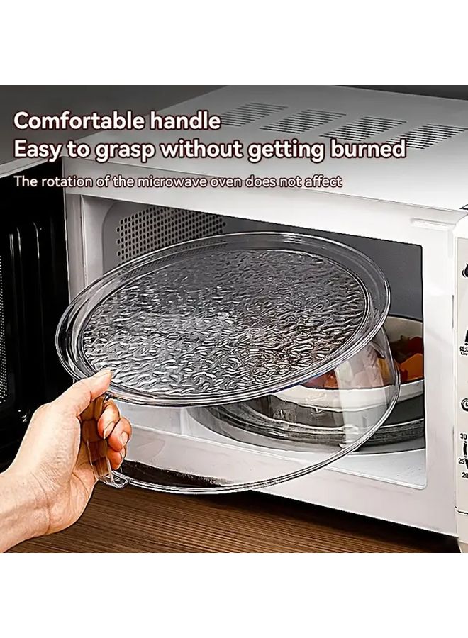 9.45 Inch Plastic Microwave Splash Guard Cover Heat Resistant 360 Degree Splash Protection - Image 4