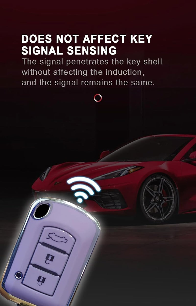 KUNIO TPU Car Key Fob Cover for Mitsubishi Models - Image 5