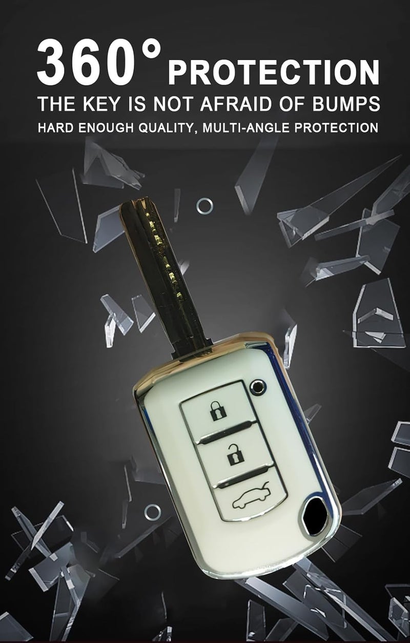 KUNIO TPU Car Key Fob Cover for Mitsubishi Models - Image 4