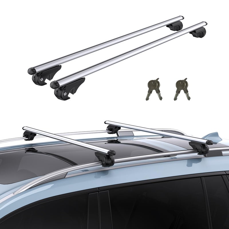 TANX Roof Rack Cross Bars with 4 AntiTheft Locks HeavyDuty Universal Roof Rack 200lbs Capacity Universal Cross Bars That Fit Most Raised Side Rails VehiclesSUVs with Gap Design