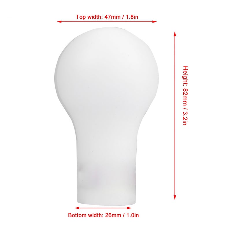 5 Speed Auto Manual Gear Shift Knob Shifter for Mitsubishi Lancer V3/EVO(White) - Image 1