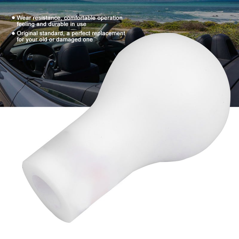 5 Speed Auto Manual Gear Shift Knob Shifter for Mitsubishi Lancer V3/EVO(White) - Image 3