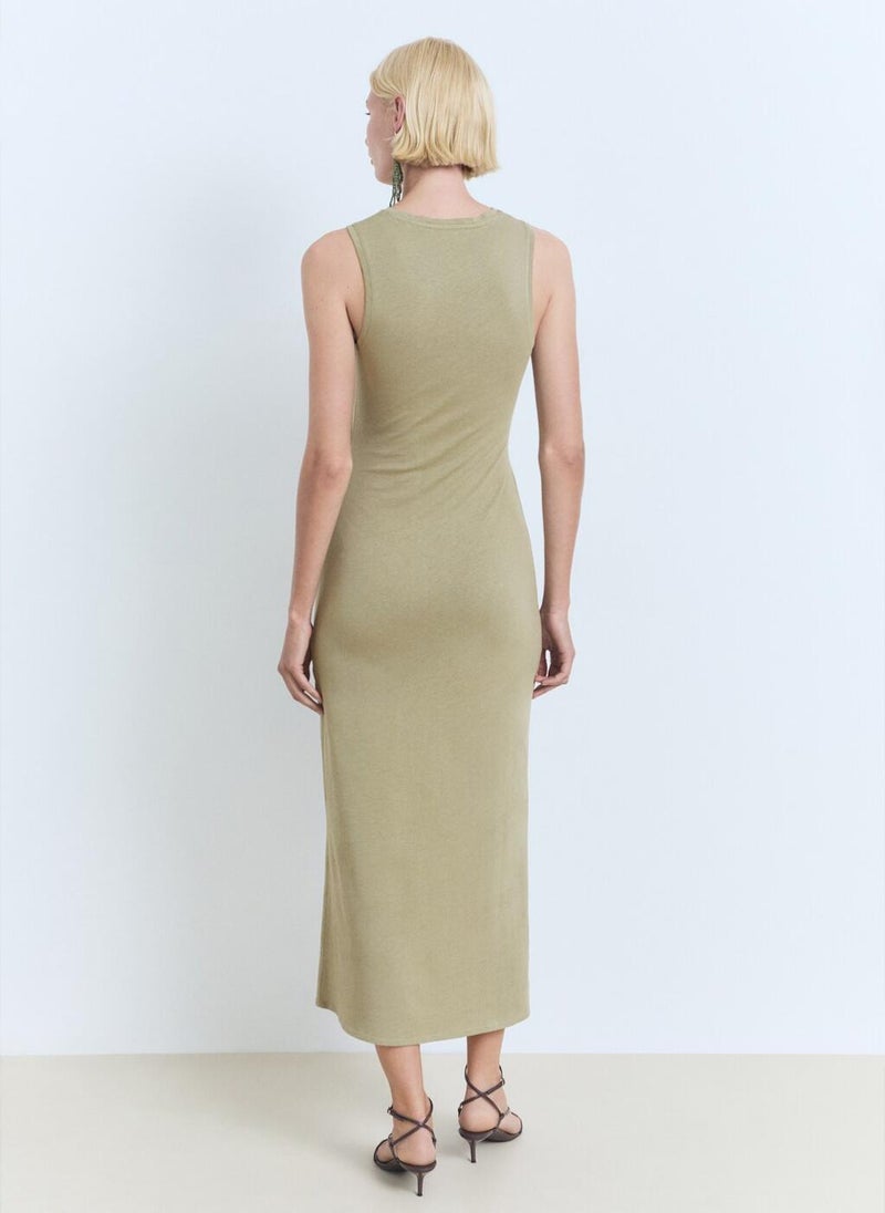 MANGO Knot Detail Dress  - Image 2