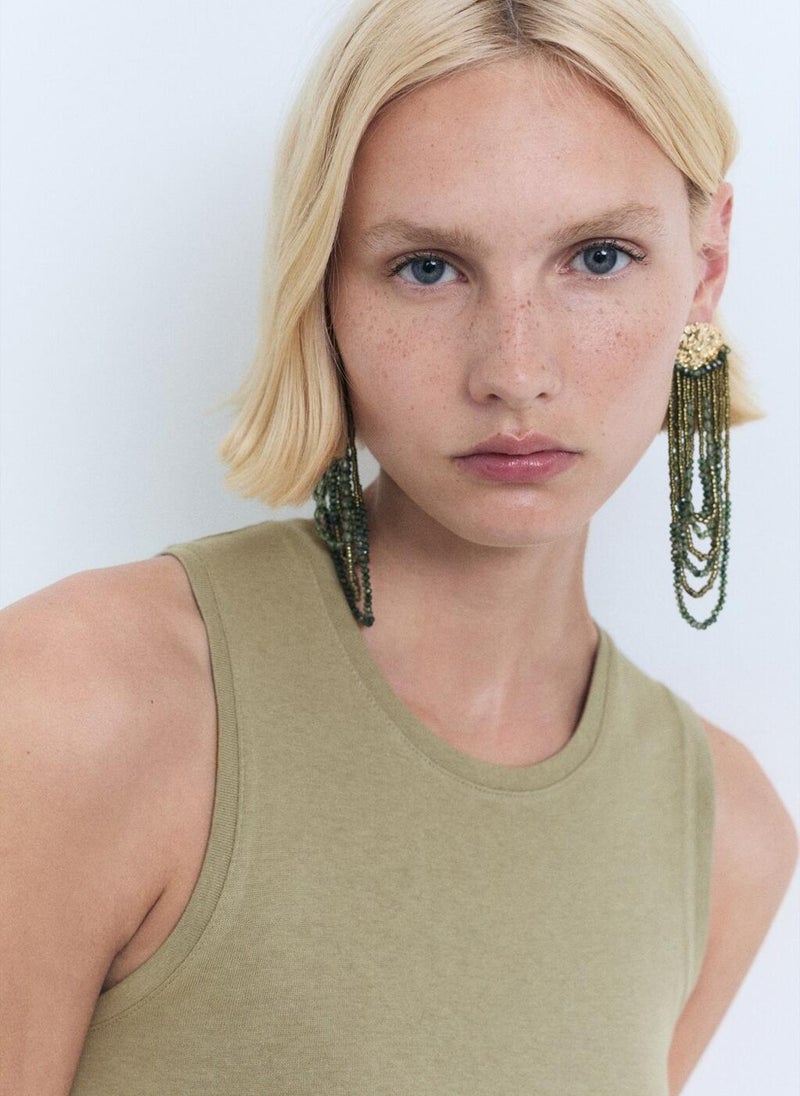 MANGO Knot Detail Dress  - Image 4