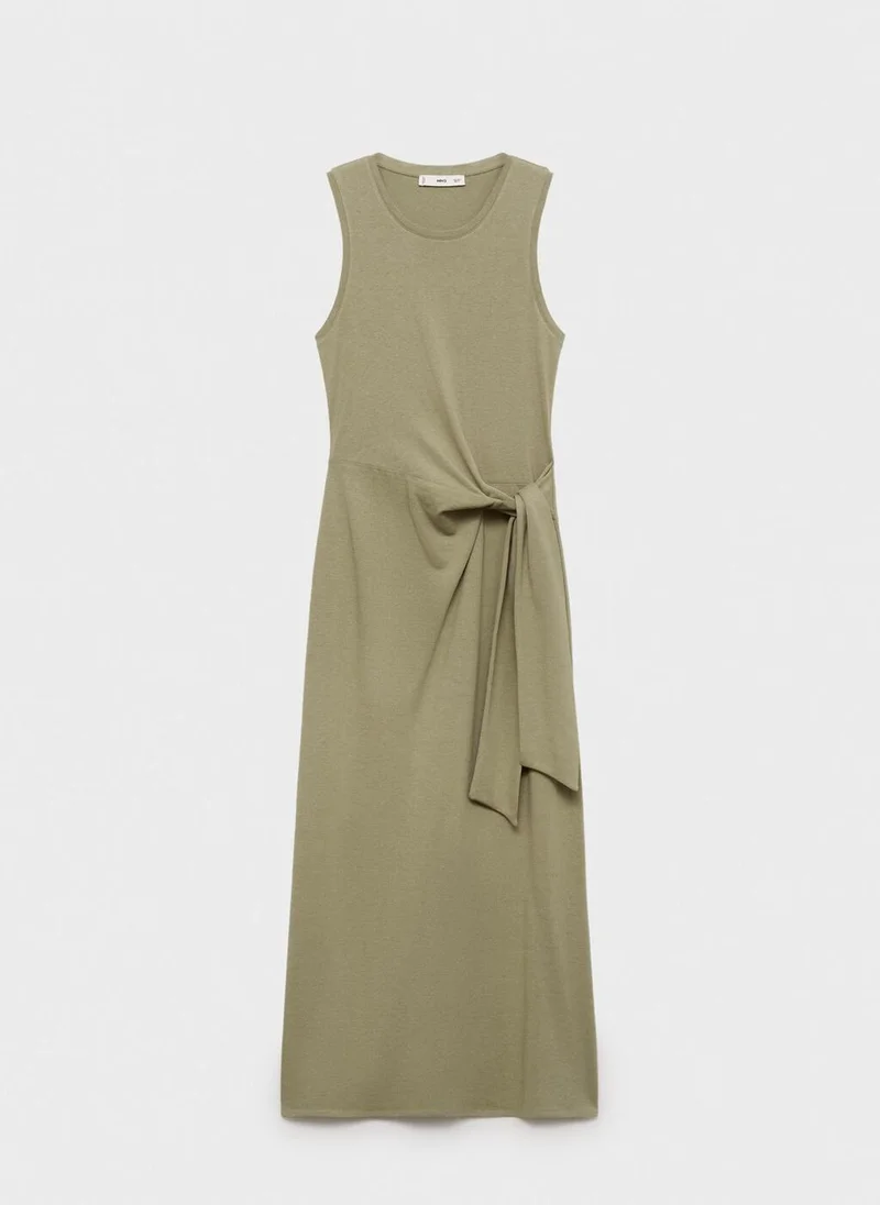 MANGO Knot Detail Dress