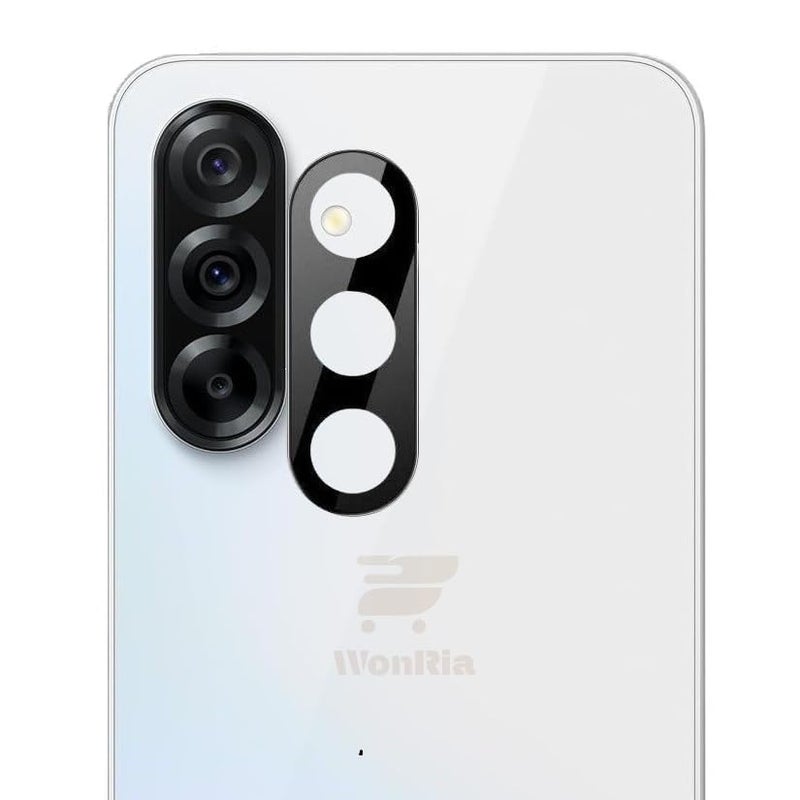 WonRia زجاج مقسى غير لامع 1+1 متوافق مع سامسونج A56 5G مع واقي عدسة الكاميرا 3D - (عبوة من 2) - Image 2