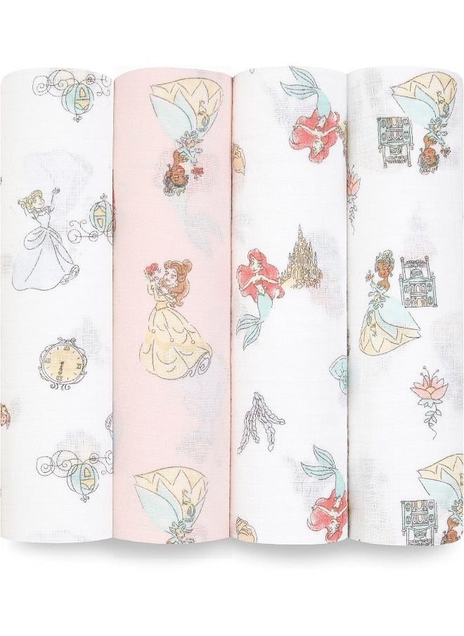 aden + anais aden + anais essentials Princess Swaddle Blanket - Pack of 4  - Image 1