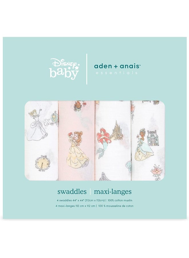 aden + anais aden + anais essentials Princess Swaddle Blanket - Pack of 4  - Image 3