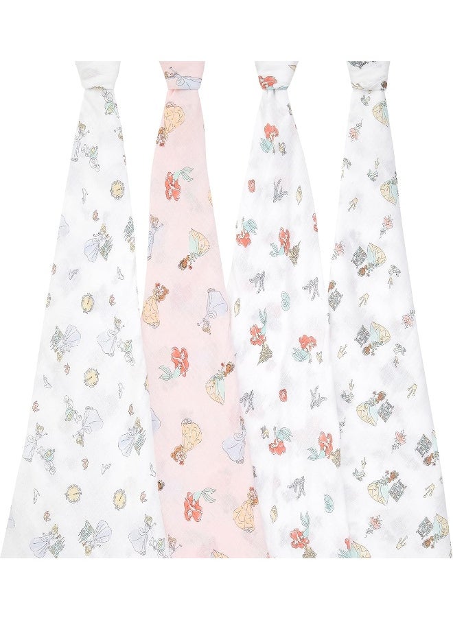 aden + anais aden + anais essentials Princess Swaddle Blanket - Pack of 4  - Image 2