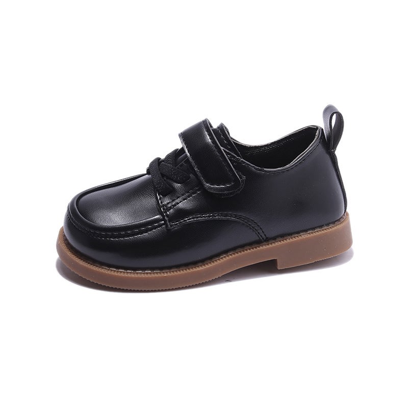 Yan Xuan Guo Huo New 1-3 Years Old Baby Walking Shoes, Spring/Autumn Soft Sole Infant Shoes, British Style Boys' Leather Flats, Breathable - Image 5