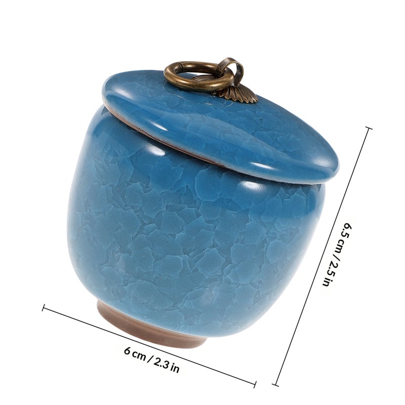 Sealed Pet Cinerary Casket Pet Cremation Ash Jar Ceramic Pet Ashes Holder - Image 2