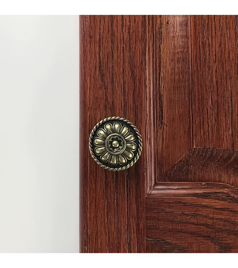 4 Piece Round Head Drawer Pull Handle with Screws for Cabinet Door Vanity Furniture - Image 5
