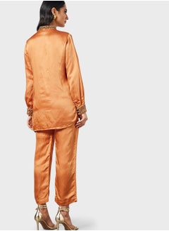 Threadz by Ajooni Embellished Blouse And Pant Set  - Image 2