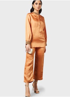 Threadz by Ajooni Embellished Blouse And Pant Set  - Image 1