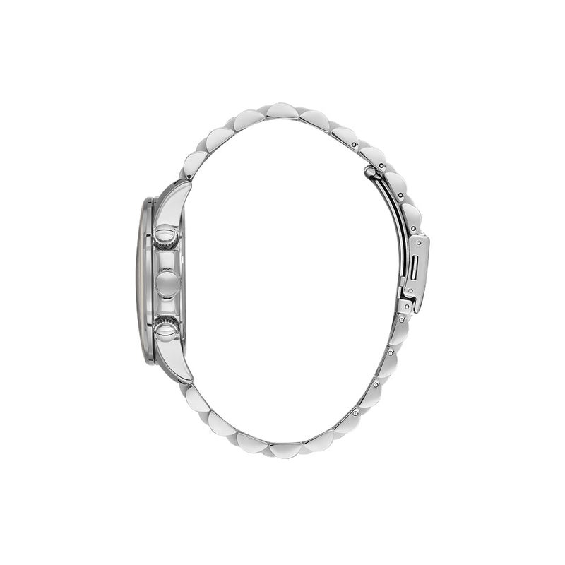 دانيل كلاين ساعة رجالية ستانلس ستيل | هيكل من سبيكة فضية | تناظري | قرص أسود دائري منقوش | حركة كوارتز يابانية | حصرية | مقاومة للماء حتى عمق 50 مترًا - Image 2