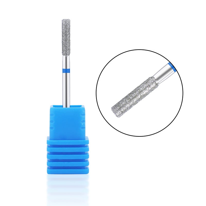 NMKL38 Diamond Bit Small Barrel Shape Electric Nail Drill File Cuticle Cleaner Tool for Rotary Nail Drill Machine Manicure Pedicure Polishing Kit (Medium 2.5) - Image 2