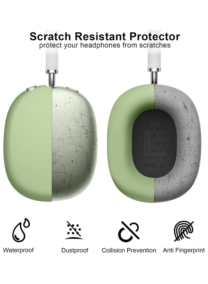 AROAQ Suitable for Airpods Max Protective Cover Apple Max Earphone Shell Solid Color Silicone Soft Shell Earphone Cover Three-Piece Set  - Image 4