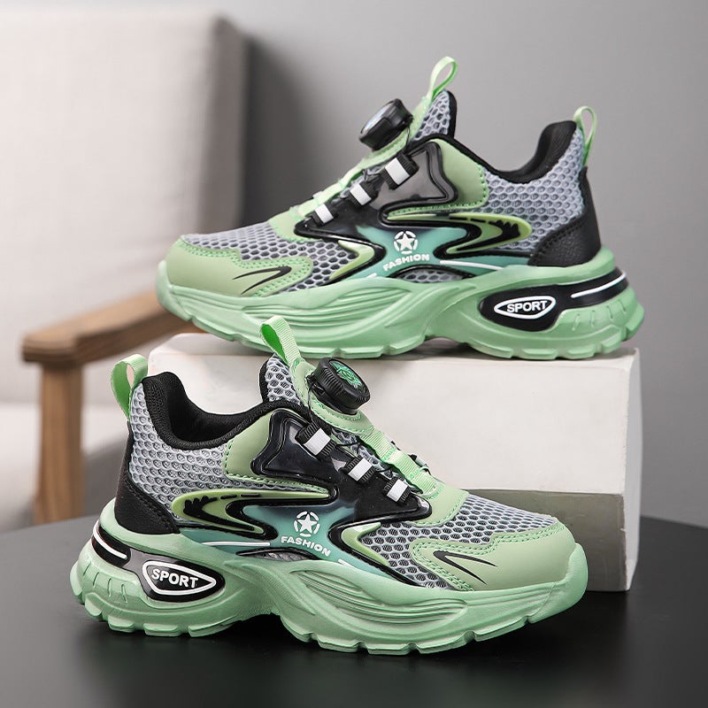 Mesh Sneakers Lightweight Flexible Sole Walking Shoes For Kids Indoor And Outdoor Activities - Image 2