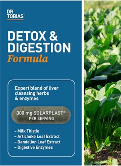 Dr. Tobias Liver 21 Day Cleanse Solarplast Milk Thistle Silymarin Artichoke Dandelion And Proteolytic Enzymes Supplement  - Image 2