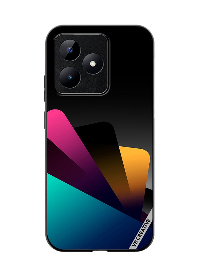 VR CREATIVE Protective Case Cover For Realme C53 Colorful Layers Design Multicolour - Image 1