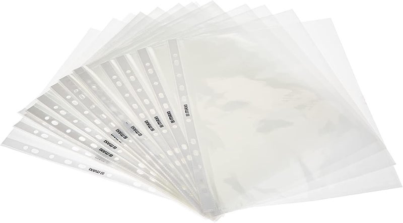 ماكسي Mx-Rp25-40 Micron Poly Sheet Protector 25 Pieces, A4 Size, 25 Pieces - Image 4