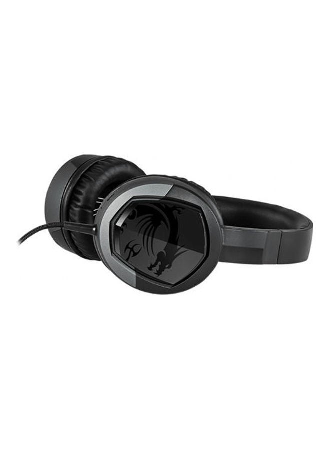 MSI IMMERSE GH30 V2 Gaming Headset 'Black with Iconic MSI Dragon Logo, Wired Inline Audio with Splitter Accessory, 40 mm Drivers, Detachable Mic, Easy Foldable Design' - Image 3