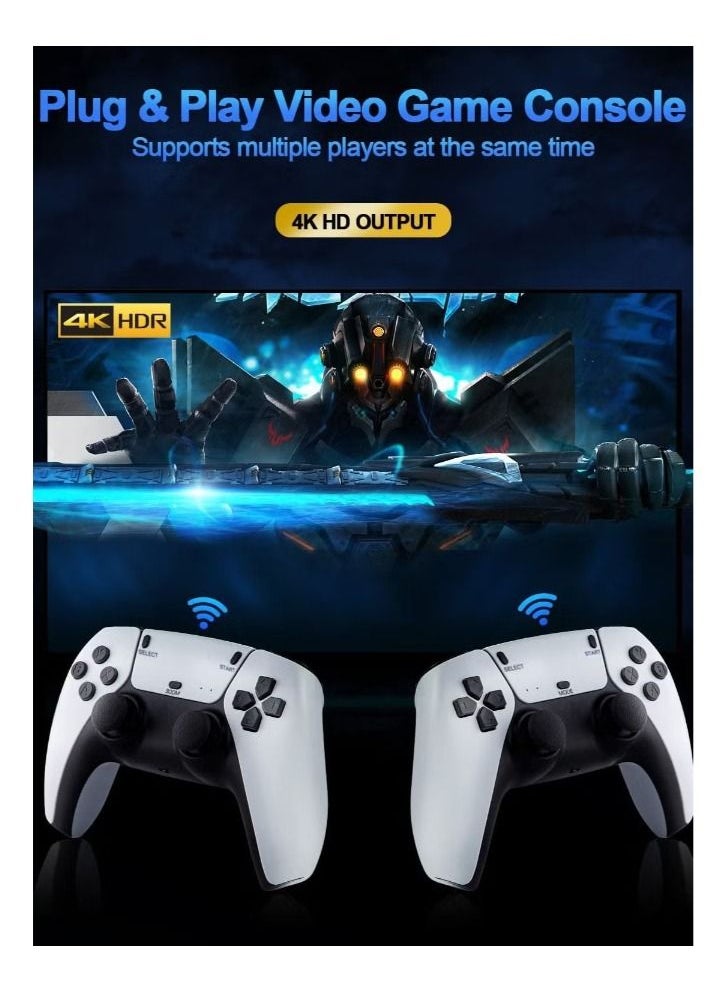 Generic - Retro Game Console, Plug and Play Video Games Built-in 12000+ Classic Game 4K Ultra HD Game Stick with 2.4G Wireless Joystick Controller - Image 1