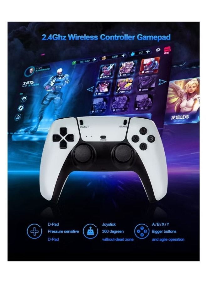 Generic - Retro Game Console, Plug and Play Video Games Built-in 12000+ Classic Game 4K Ultra HD Game Stick with 2.4G Wireless Joystick Controller - Image 1