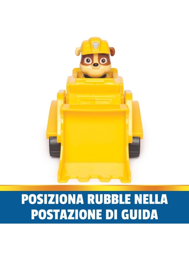 HALAMODO Paw Patrol Rubble Bulldozer Toy Vehicle , With Collectible Figure , Simulation Children'S Inertia Small Car , Bulldozer Shovel Movable Up & Down Figure Head Rotatable, Friction Power Boy Toy Car Baby Toy Car, Cultivate Hand-Eye Coordination & Intelligence Development, Party Gift, Yellow/Brown - Image 2