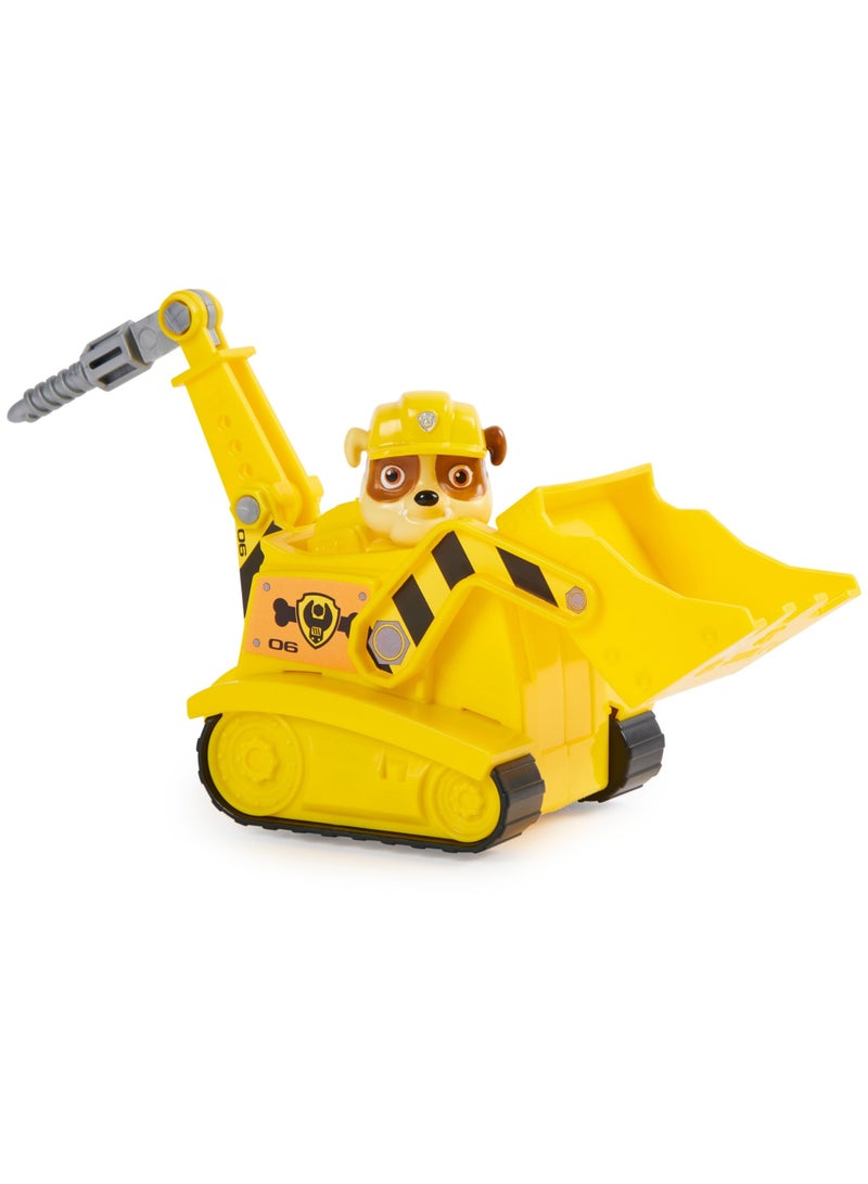 HALAMODO Paw Patrol Rubble Bulldozer Toy Vehicle , With Collectible Figure , Simulation Children'S Inertia Small Car , Bulldozer Shovel Movable Up & Down Figure Head Rotatable, Friction Power Boy Toy Car Baby Toy Car, Cultivate Hand-Eye Coordination & Intelligence Development, Party Gift, Yellow/Brown - Image 5