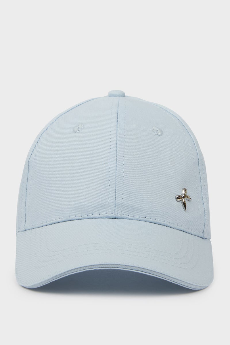DeFacto Blue Woman Woman Cotton Cap Casual - Image 4