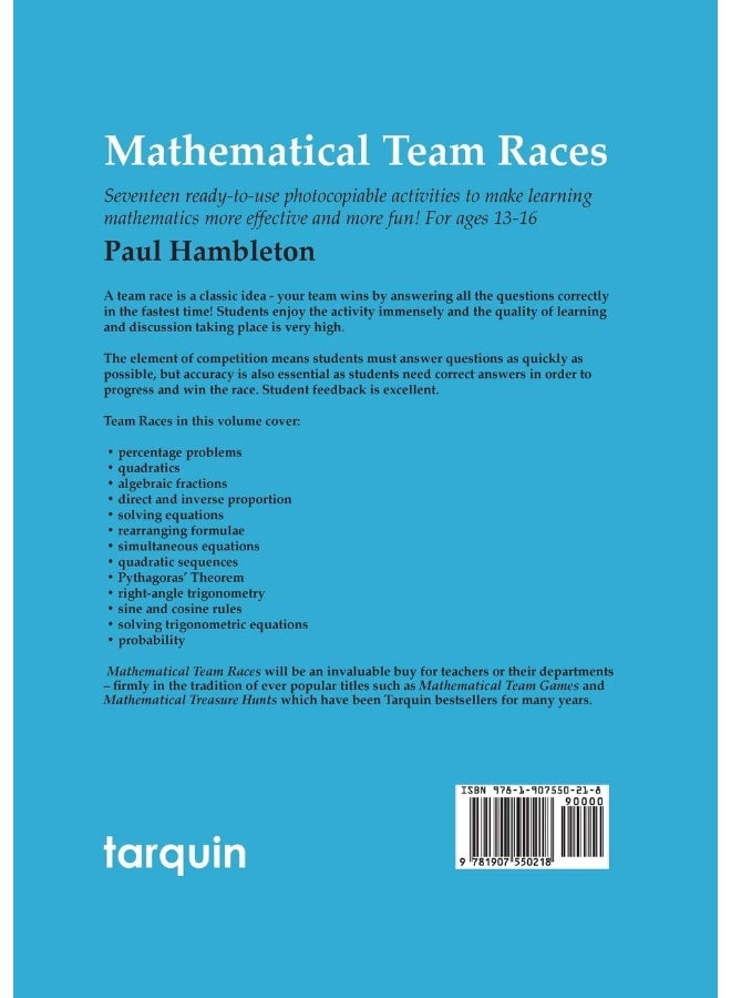 Mathematical Team Races: 17 Exciting Activities for Ages 13-16  - Image 2